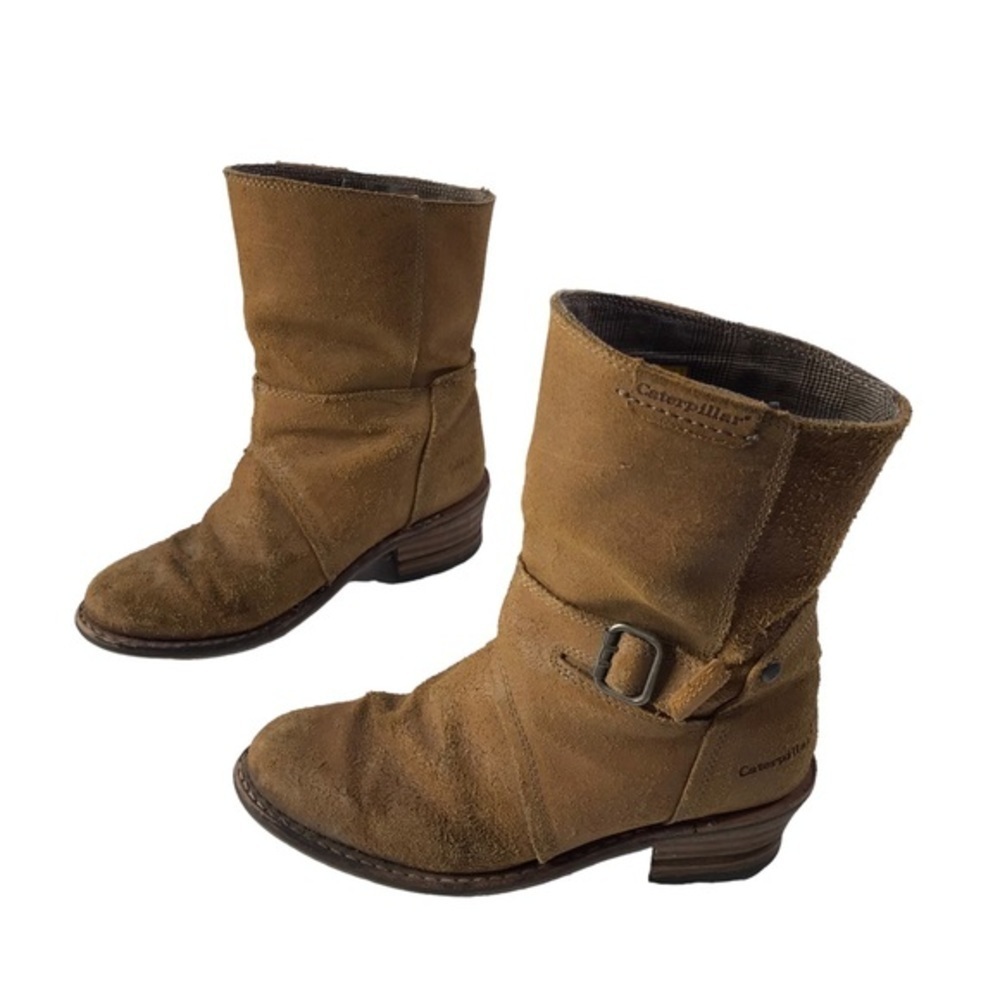 Caterpillar CAT Women’s Brown suede Leather Boots Size 8.5
